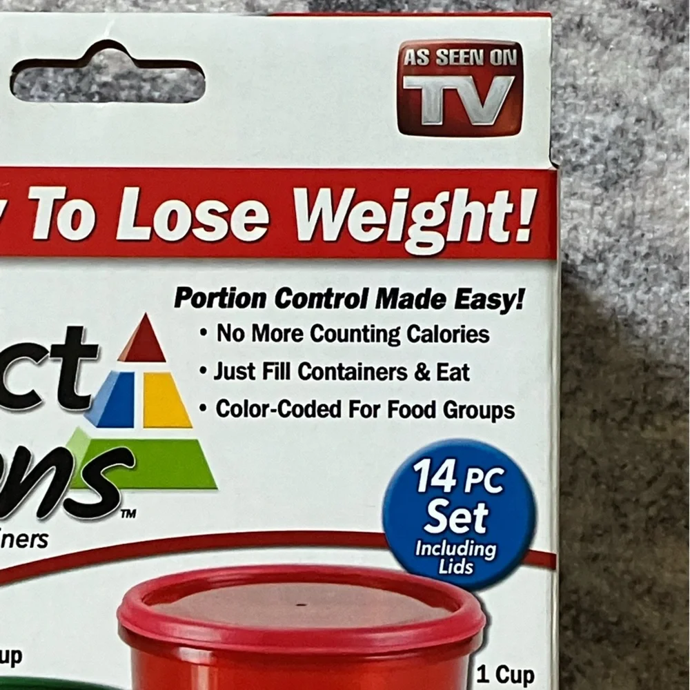 NEW!!! Get Fit Perfect Portions Weight Control containers & meal plan